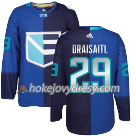 Pánské Hokejový Dres Evropy Leon Draisaitl 29 Světový pohár v ledním hokeji 2016 Modrá Premier